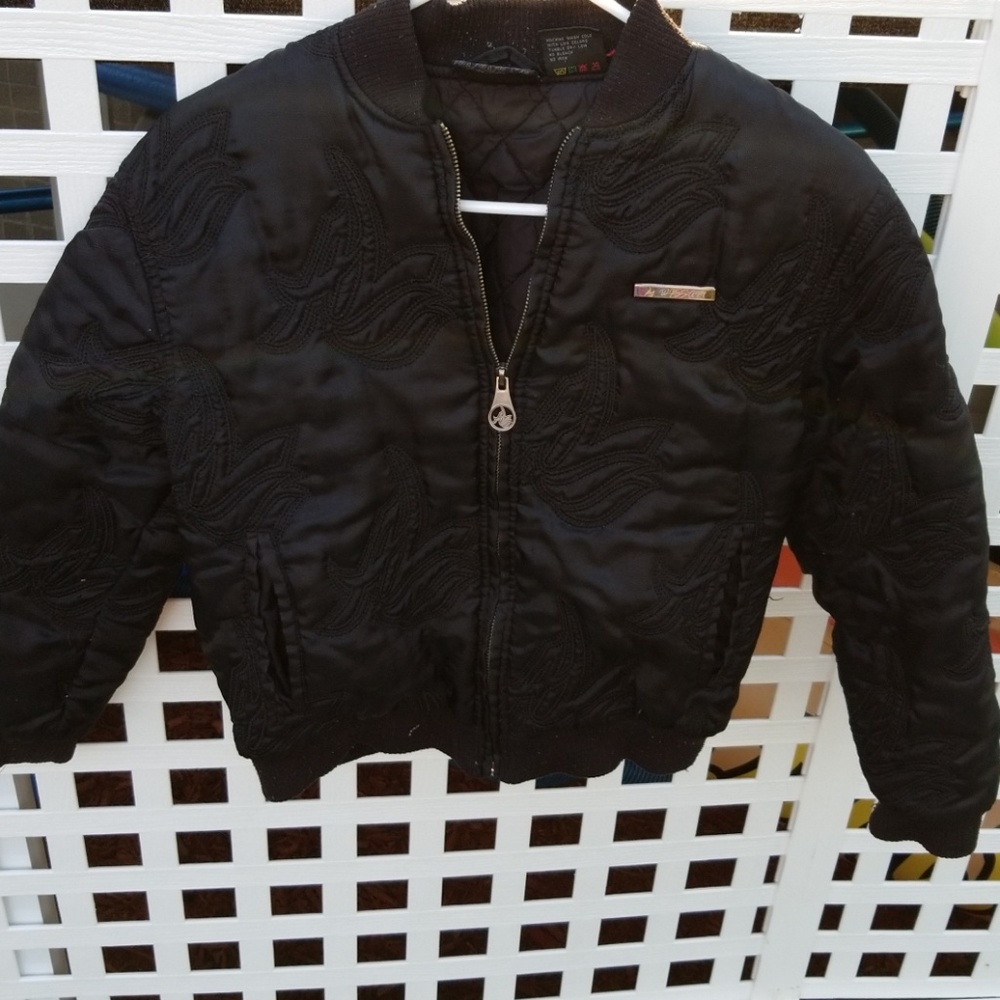 Black detailed coat